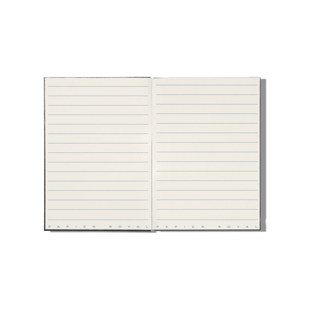 Papier Royal - Royal Notebook A6 Dark Blue Leather - Papier Royal