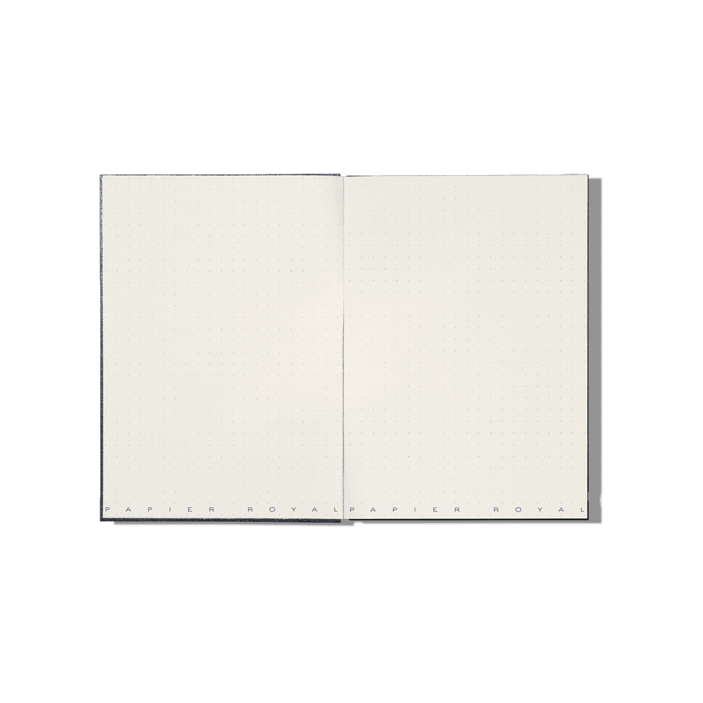 Papier Royal - Royal Notebook A6 Dark Blue Leather - Papier Royal