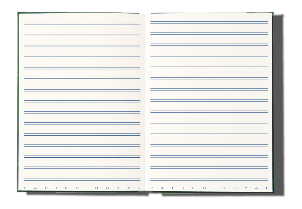 Papier Royal - Royal Notebook A6 Dark Green Canvas - Papier Royal