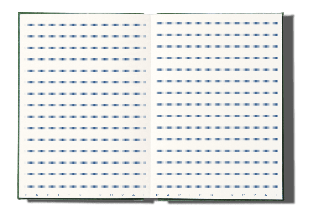 Papier Royal - Royal Notebook A6 Dark Green Canvas - Papier Royal