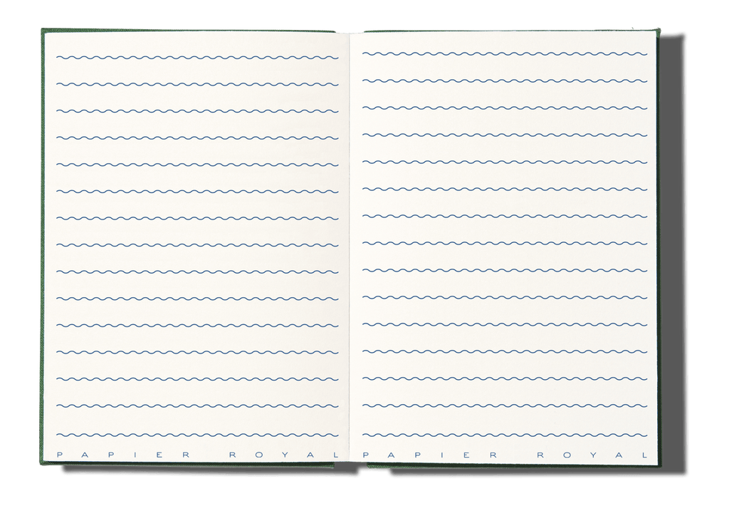 Papier Royal - Royal Notebook A6 Dark Green Canvas - Papier Royal