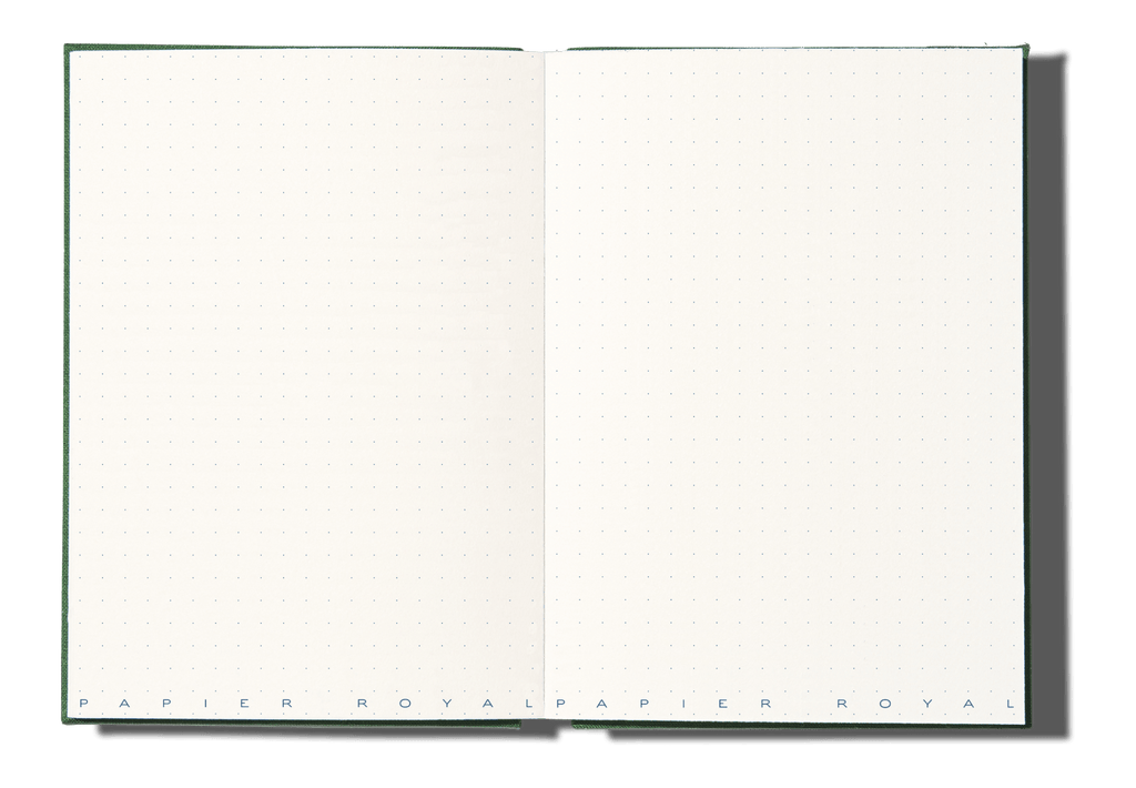 Papier Royal - Royal Notebook A6 Dark Green Canvas - Papier Royal
