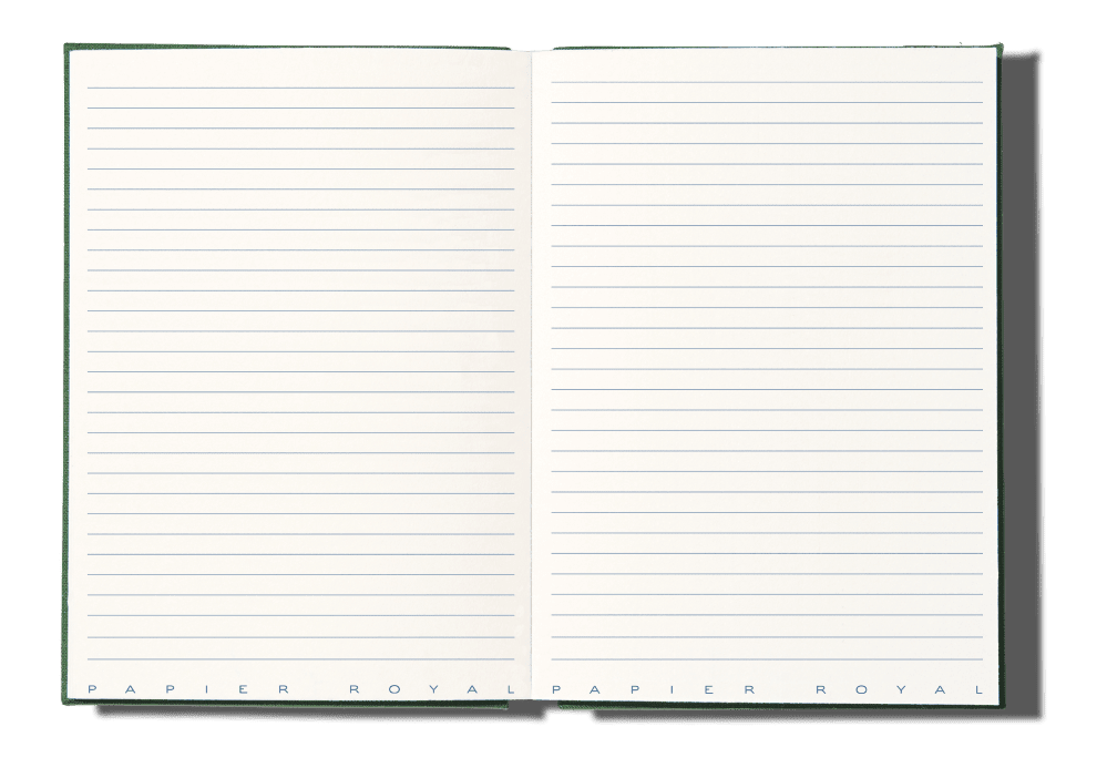 Papier Royal - Royal Notebook A6 Dark Green Canvas - Papier Royal