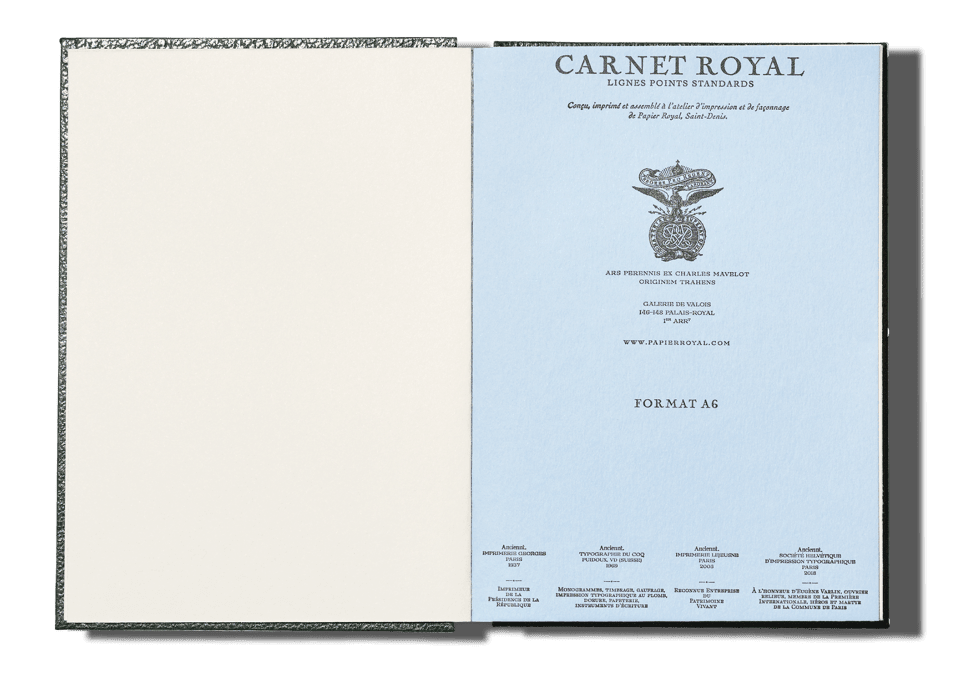 Papier Royal - Royal Notebook A6 Dark Green Leather - Papier Royal