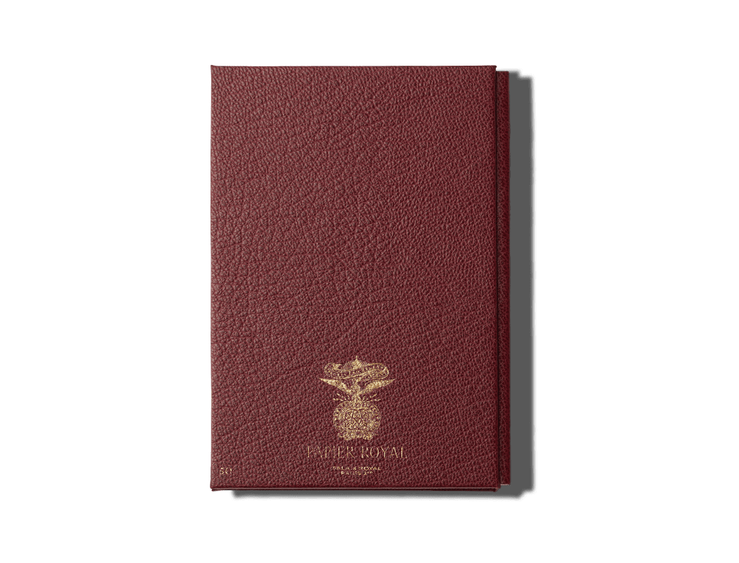 Papier Royal - Royal Notebook A6 Dark Red Leather - Papier Royal
