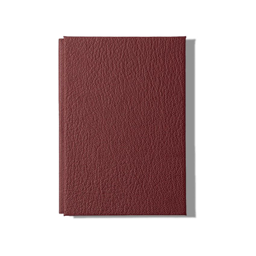 Papier Royal - Royal Notebook A6 Dark Red Leather - Papier Royal
