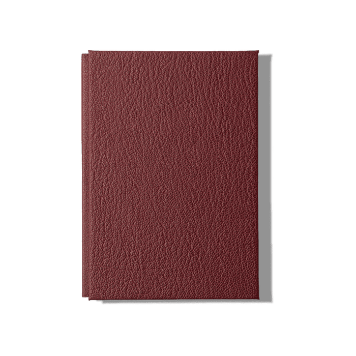 Papier Royal - Royal Notebook A6 Dark Red Leather - Papier Royal