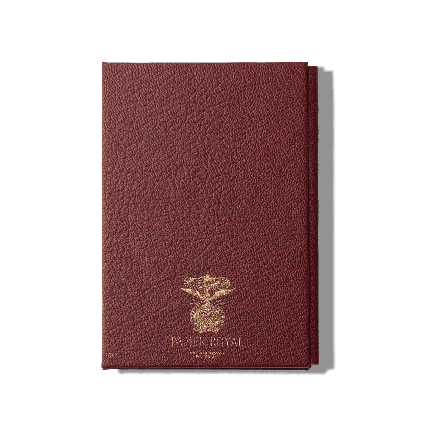 Papier Royal - Royal Notebook A6 Dark Red Leather - Papier Royal