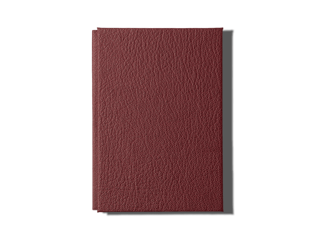 Papier Royal - Royal Notebook A6 Dark Red Leather - Papier Royal