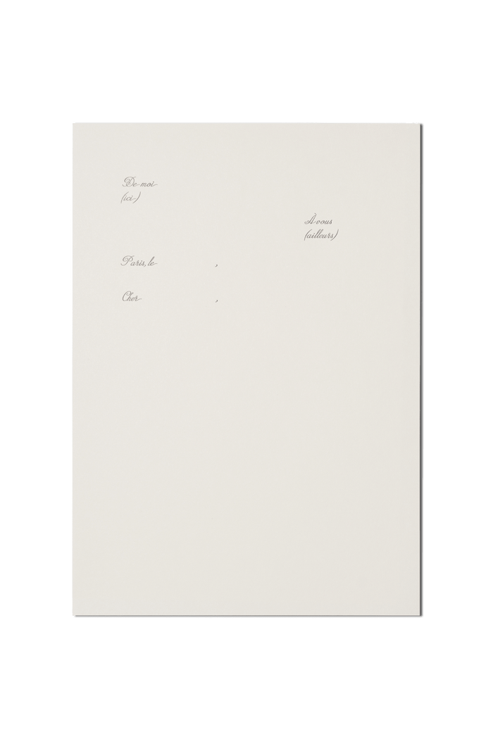 Papier Royal - Universal Letterhead paper, script version (A4) - Papier Royal