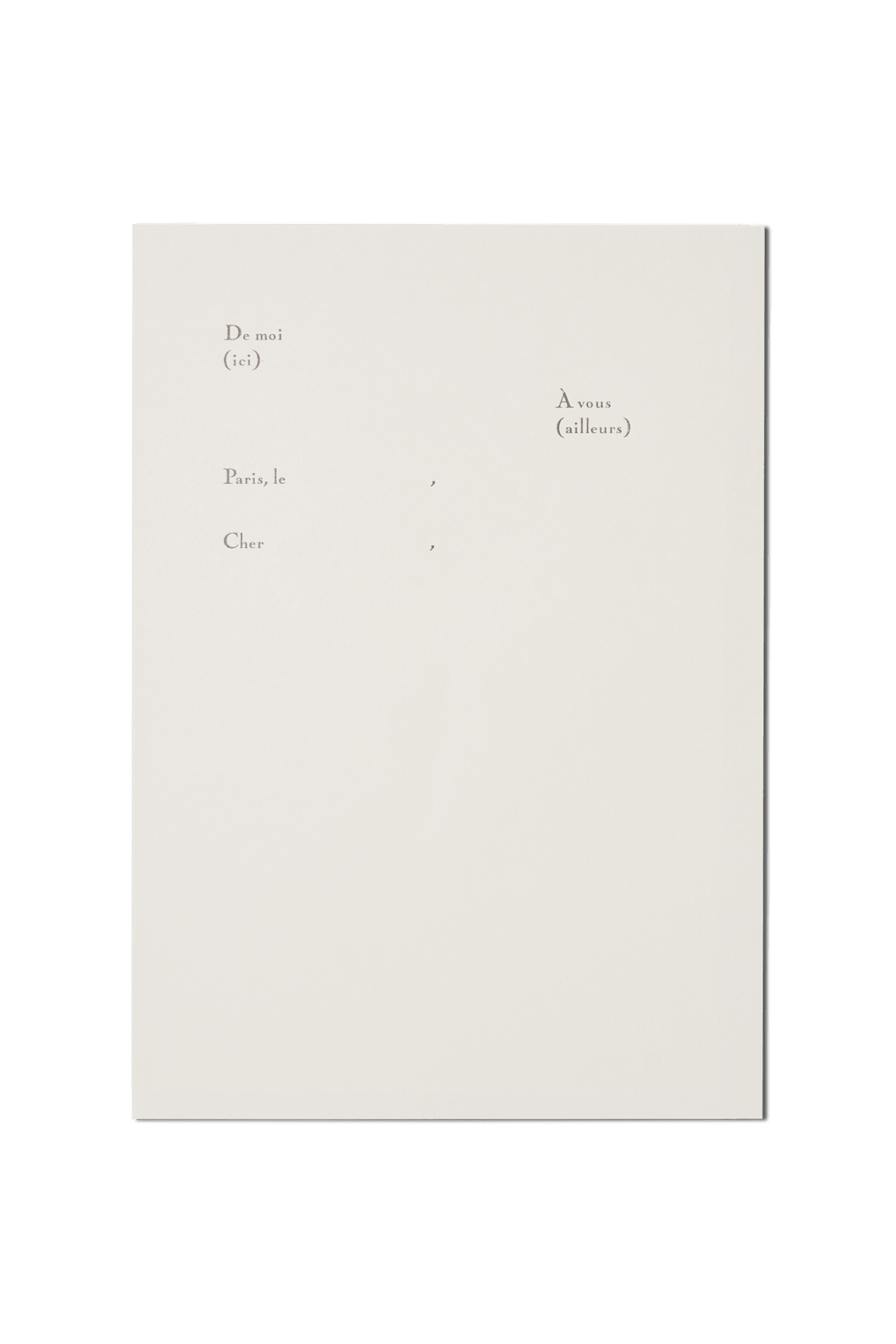 Papier Royal - Universal Letterhead paper, serif version (A4) - Papier Royal
