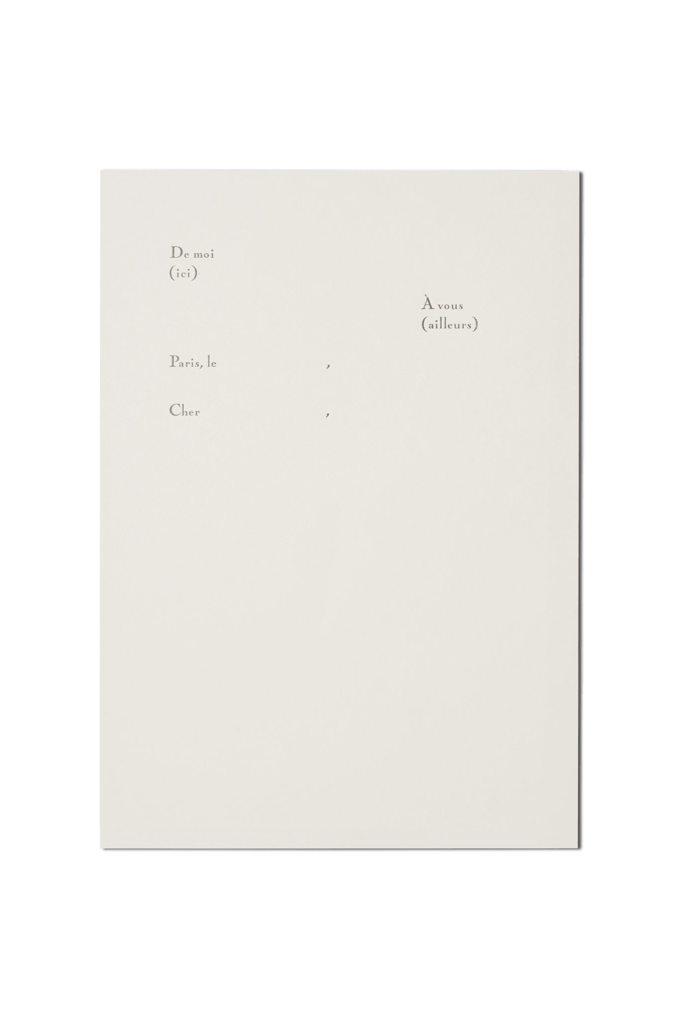 Papier Royal - Universal Letterhead paper, serif version (A4) - Papier Royal