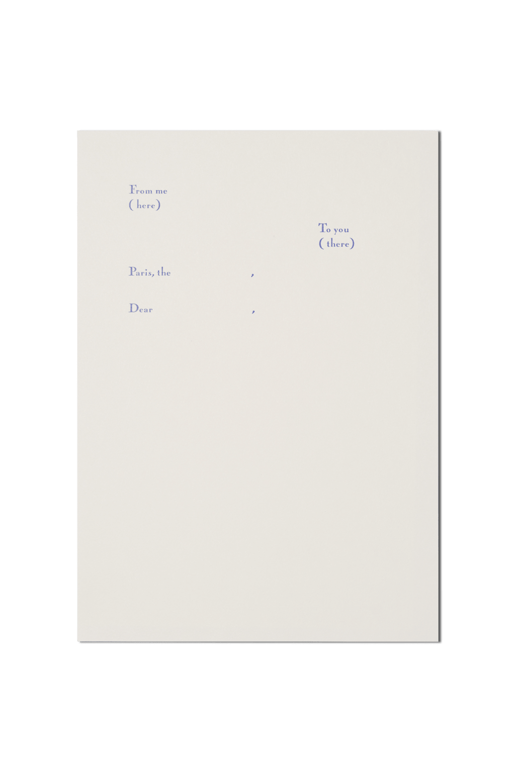 Papier Royal - Universal Letterhead paper, serif version (A4) - Papier Royal