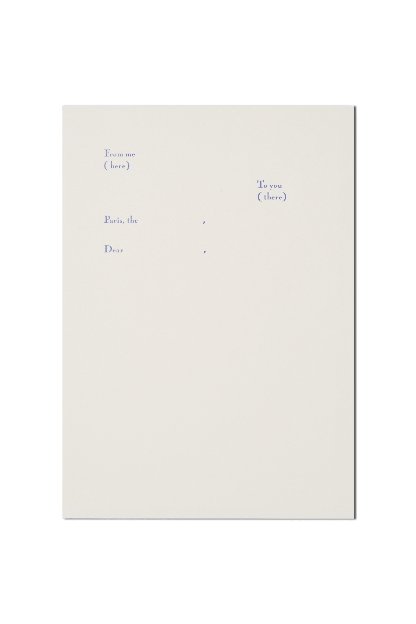 Papier Royal - Universal Letterhead paper, serif version (A4) - Papier Royal
