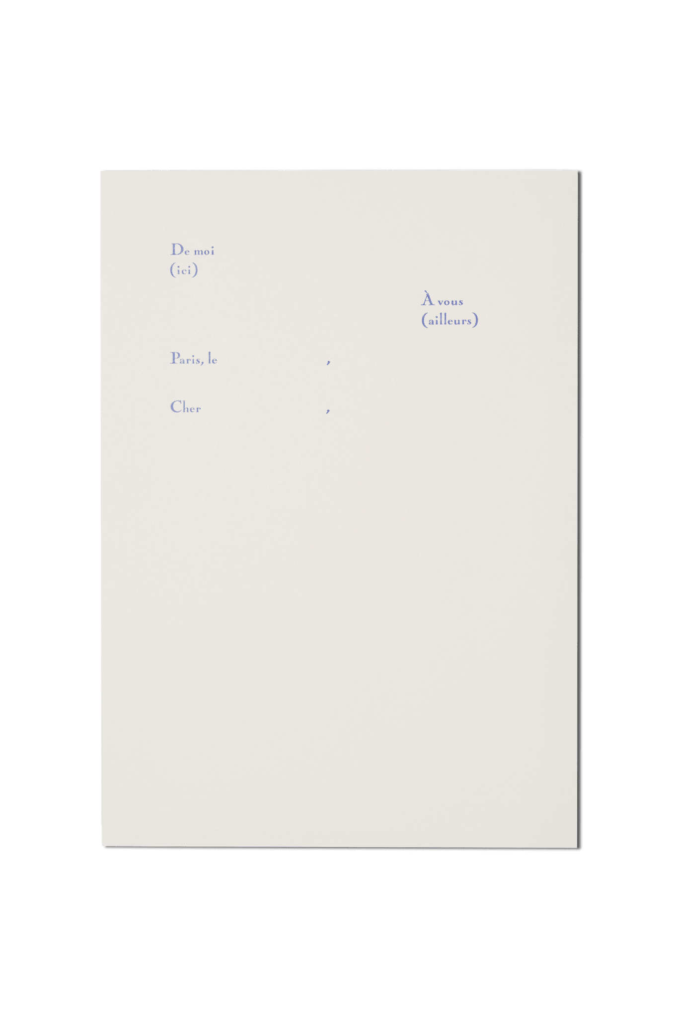 Papier Royal - Universal Letterhead paper, serif version (A4) - Papier Royal