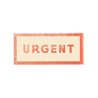 Papier Royal - "Urgent" sticker label - Papier Royal