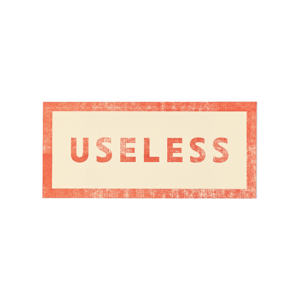 Papier Royal - "Useless" / "Nul" Sticker Label - Papier Royal