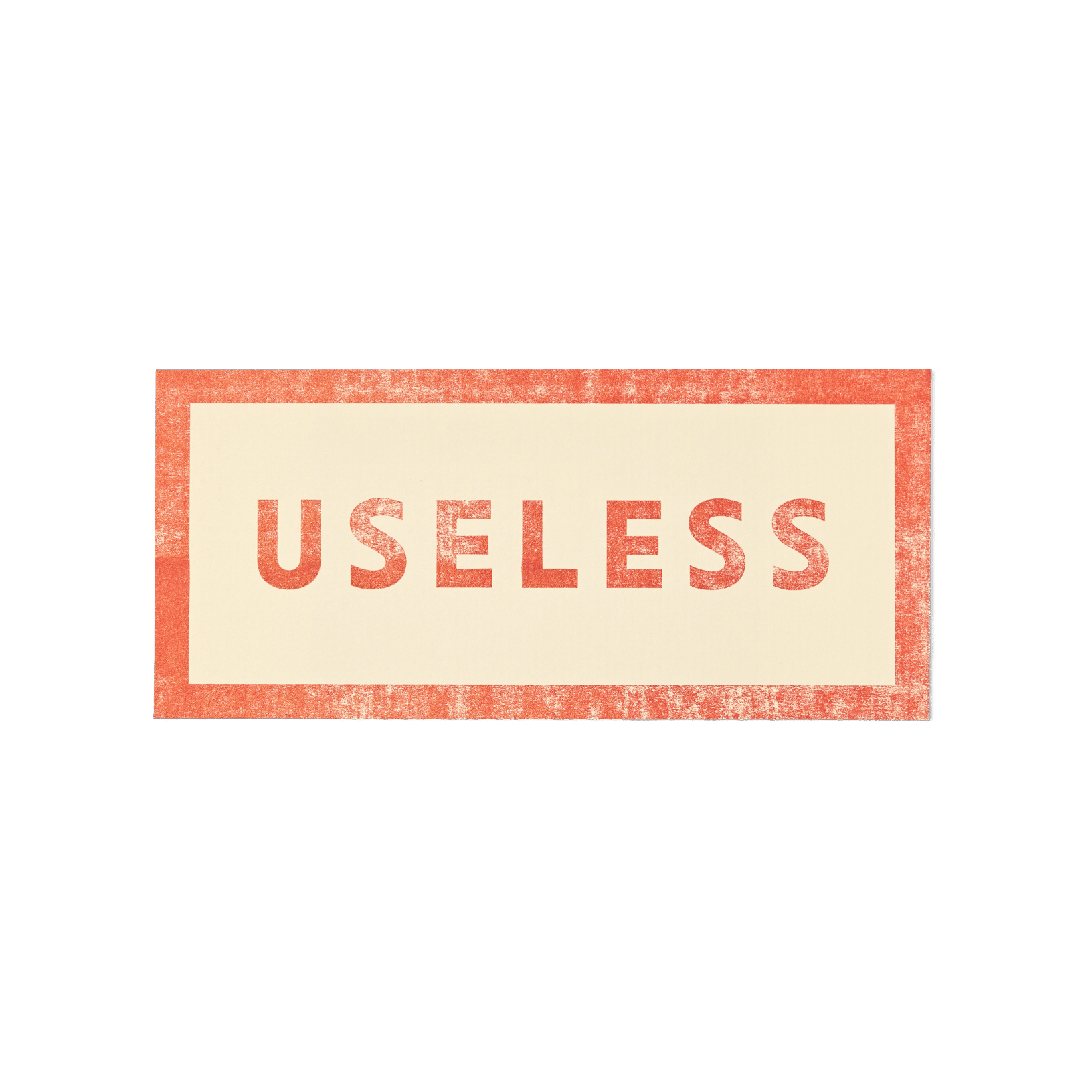 Papier Royal - "Useless" / "Nul" Sticker Label - Papier Royal