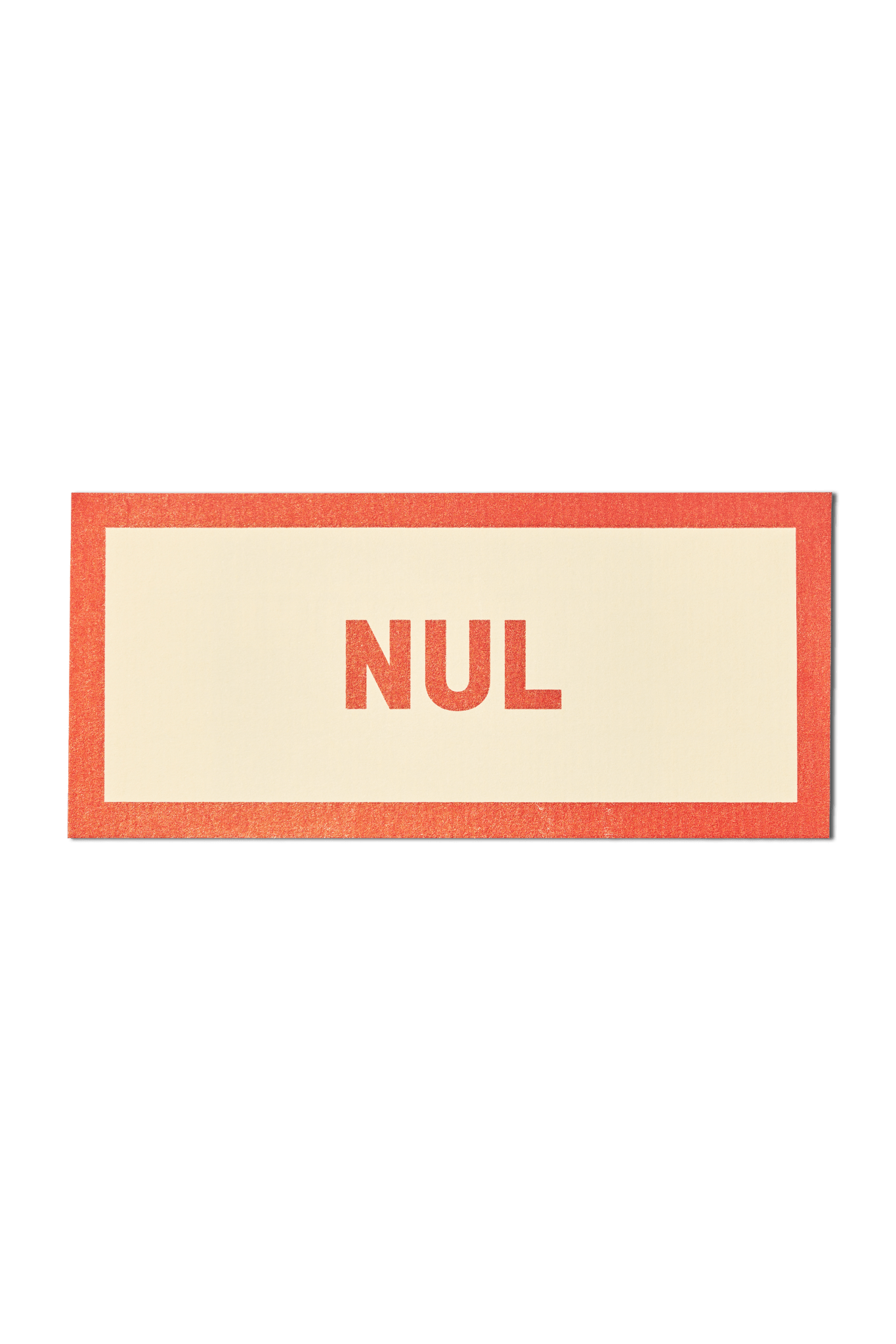 Papier Royal - "Useless" / "Nul" Sticker Label - Papier Royal