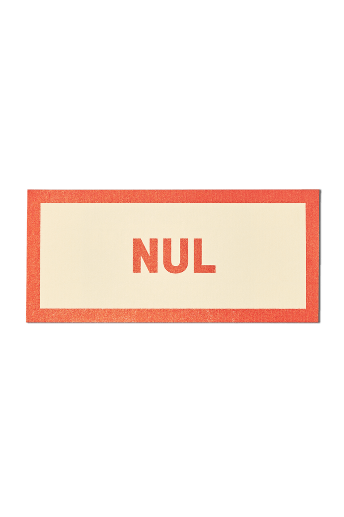 Papier Royal - "Useless" / "Nul" Sticker Label - Papier Royal