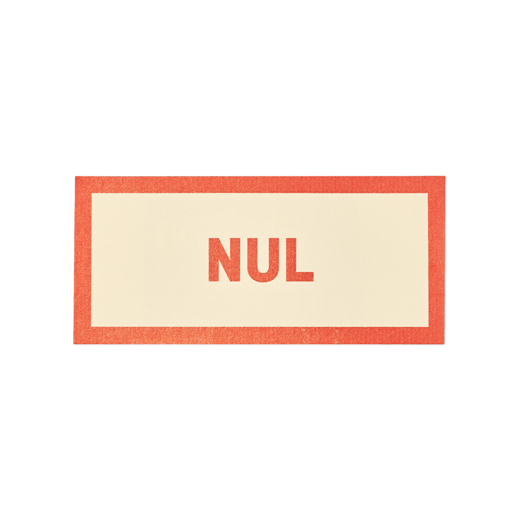 Papier Royal - "Useless" / "Nul" Sticker Label - Papier Royal