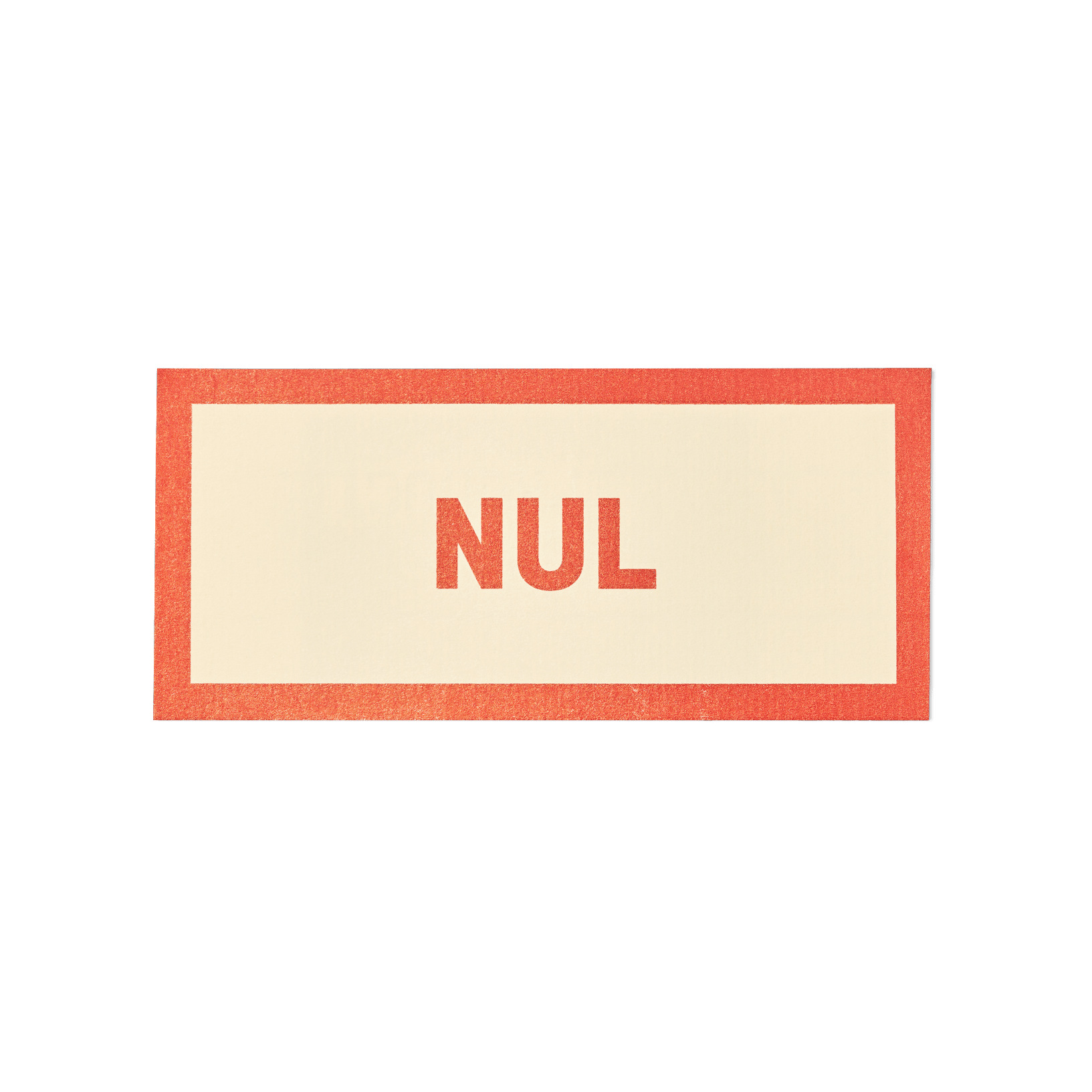 Papier Royal - "Useless" / "Nul" Sticker Label - Papier Royal