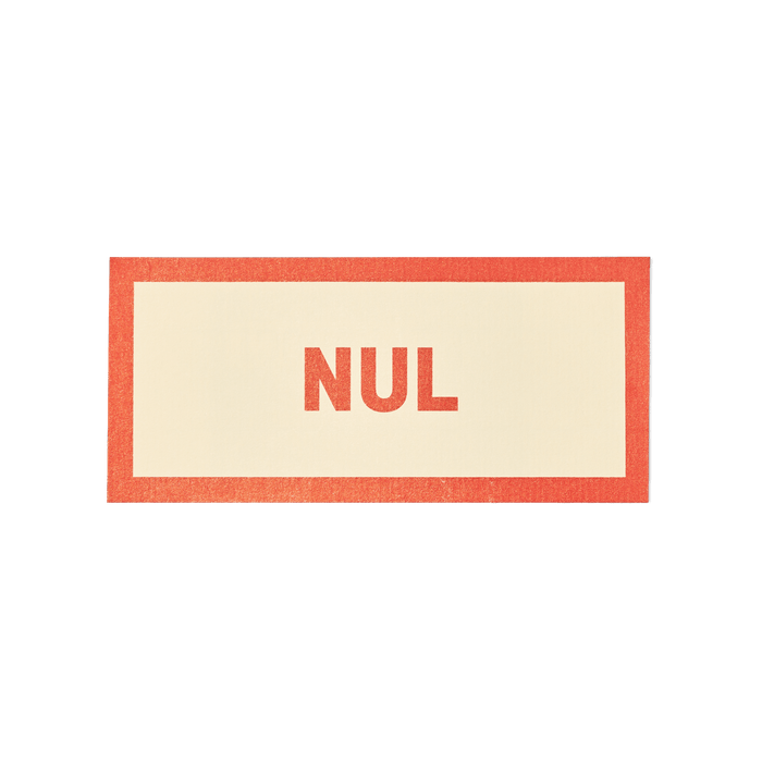 Papier Royal - "Useless" / "Nul" Sticker Label - Papier Royal