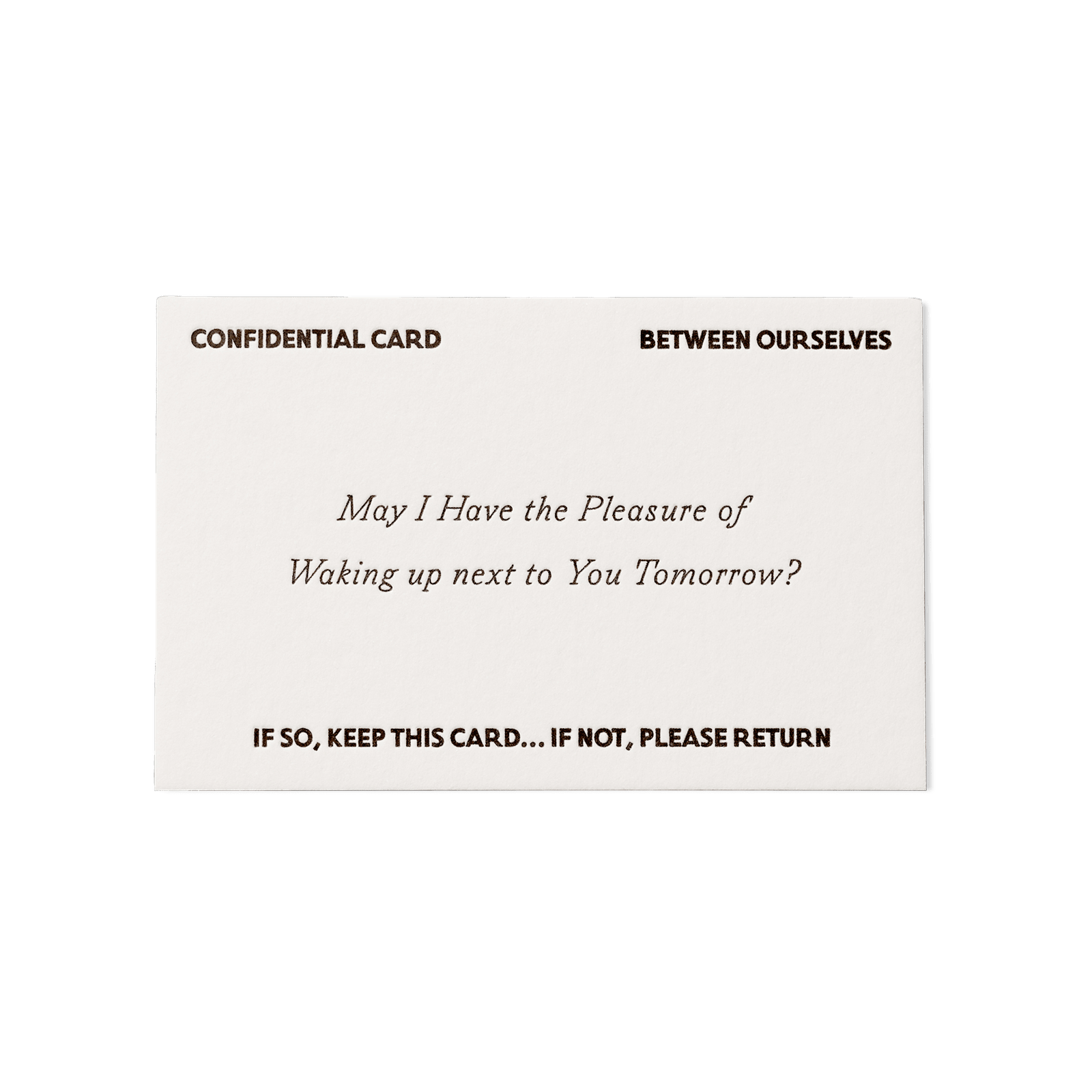 Papier Royal - Waking Up Next To You Greeting Card - Papier Royal