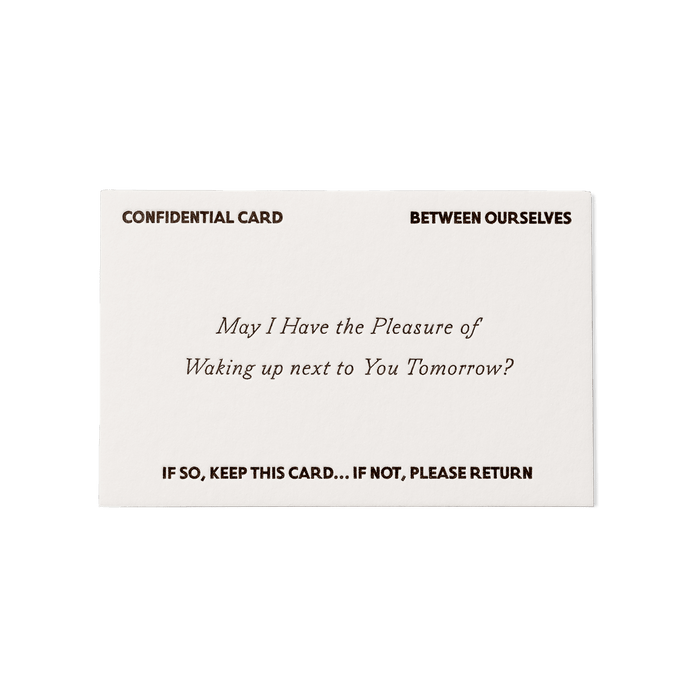 Papier Royal - Waking Up Next To You Greeting Card - Papier Royal