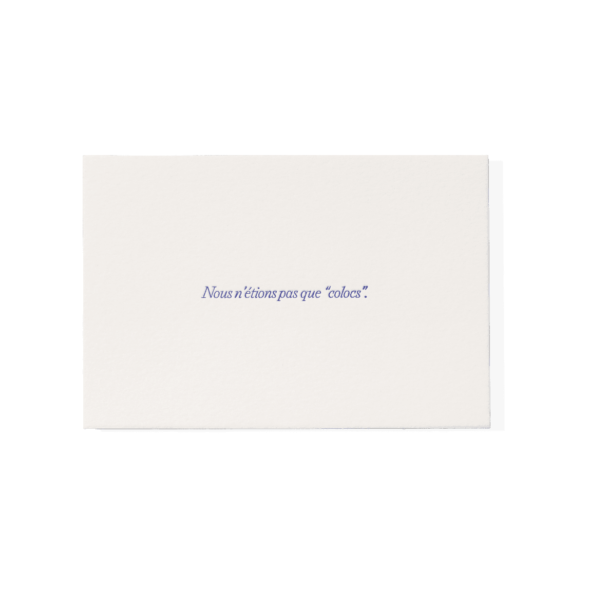 Papier Royal - "We Weren't Just 'Roommates'" Greeting Card - Papier Royal