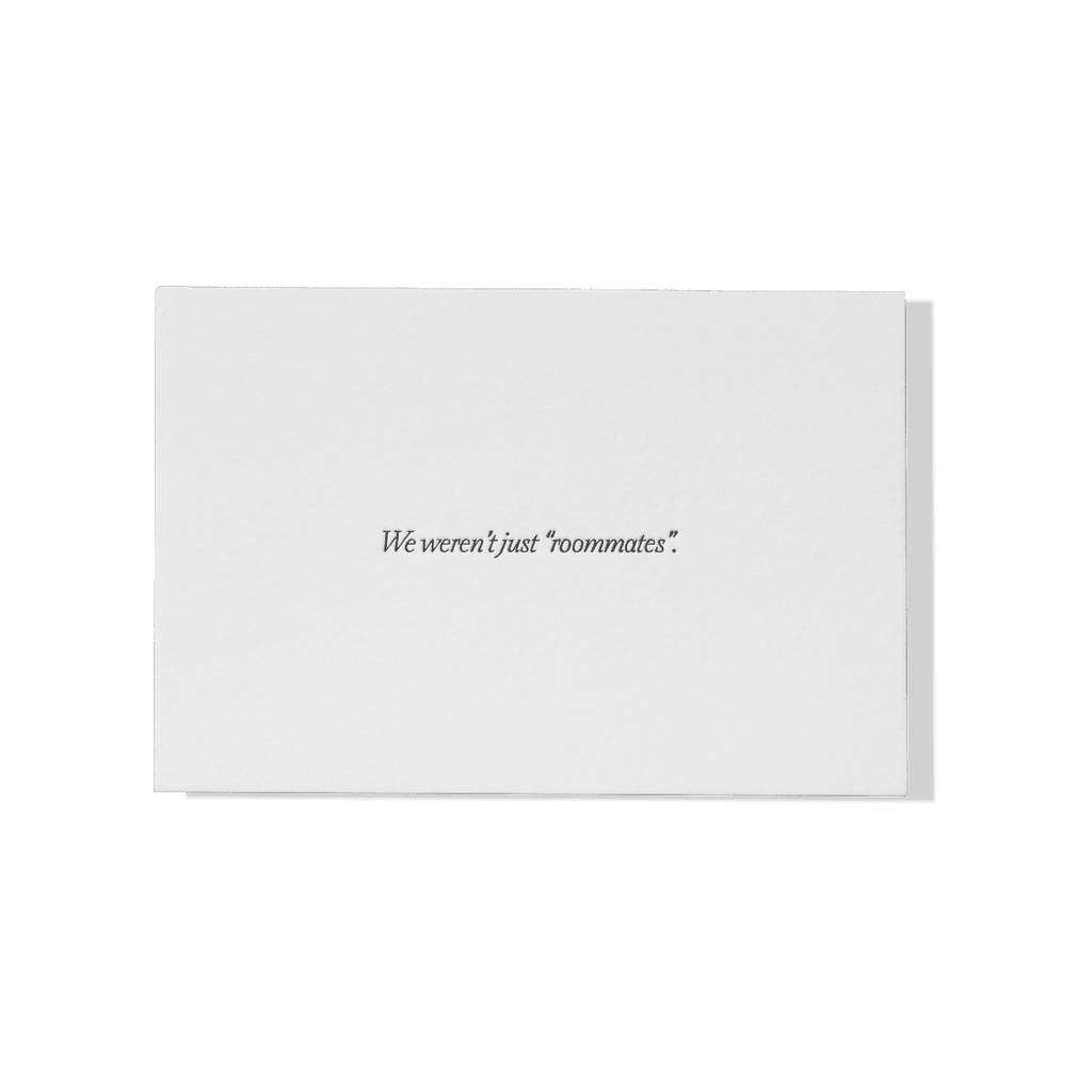 Papier Royal - "We Weren't Just 'Roommates'" Greeting Card - Papier Royal