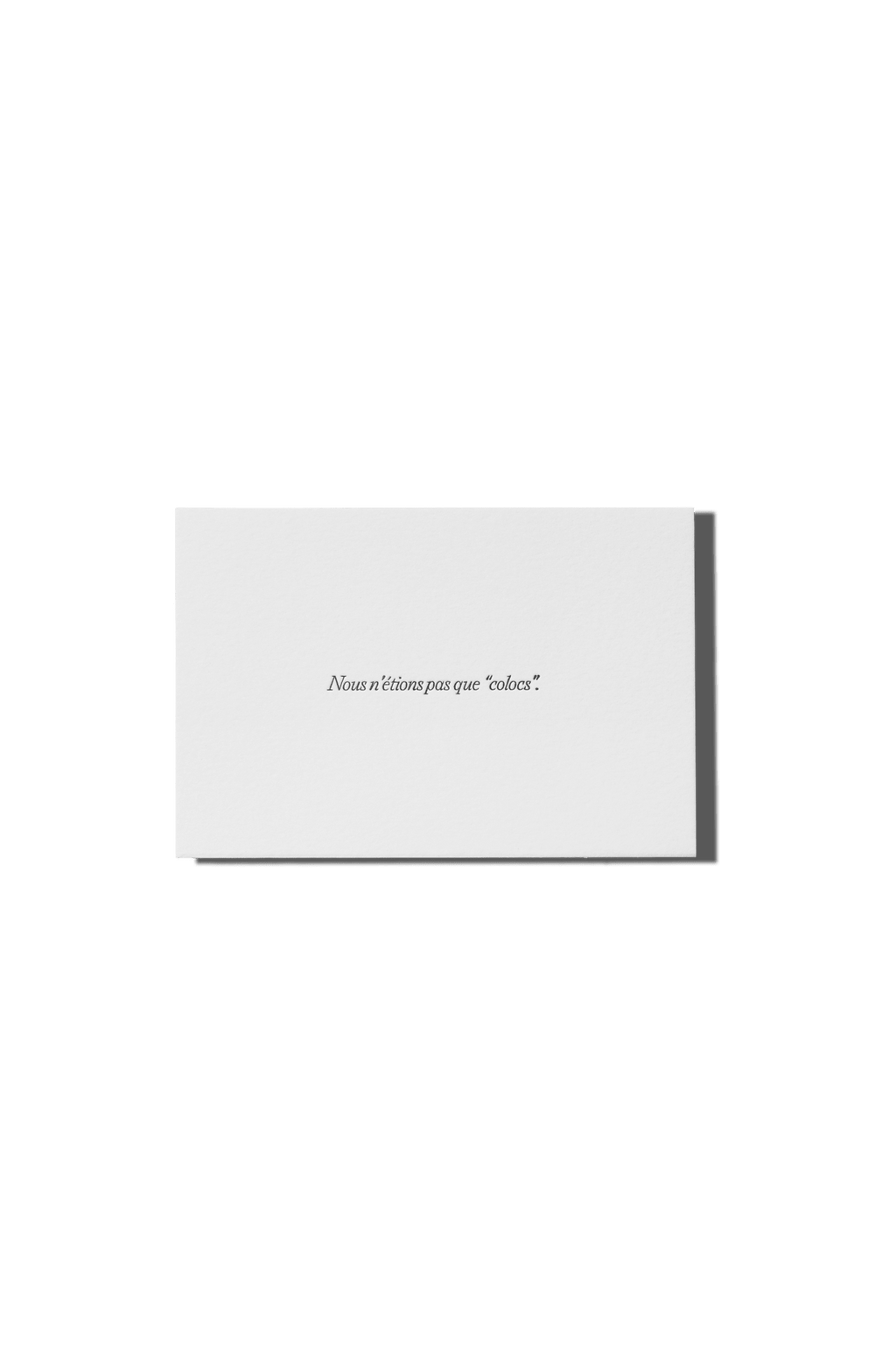 Papier Royal - "We Weren't Just 'Roommates'" Greeting Card - Papier Royal