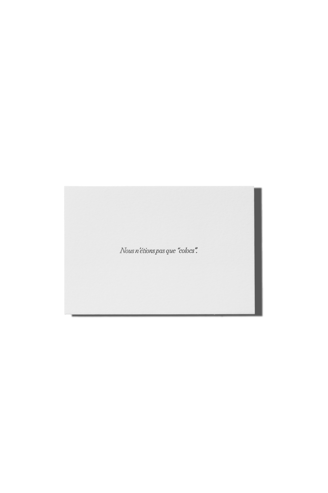 Papier Royal - "We Weren't Just 'Roommates'" Greeting Card - Papier Royal