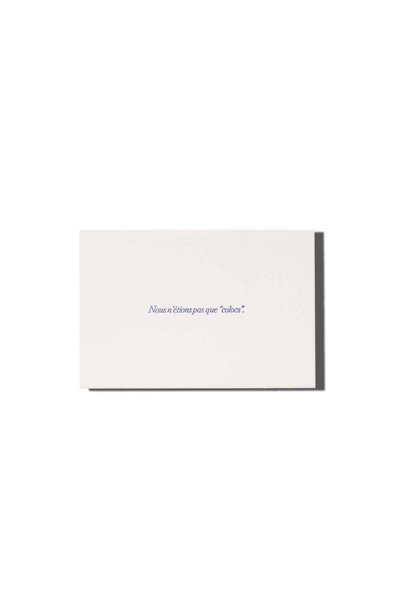 Papier Royal - "We Weren't Just 'Roommates'" Greeting Card - Papier Royal