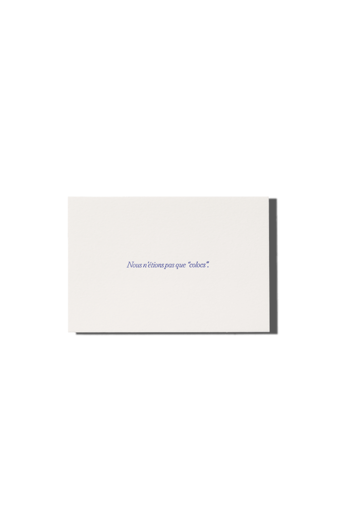 Papier Royal - "We Weren't Just 'Roommates'" Greeting Card - Papier Royal