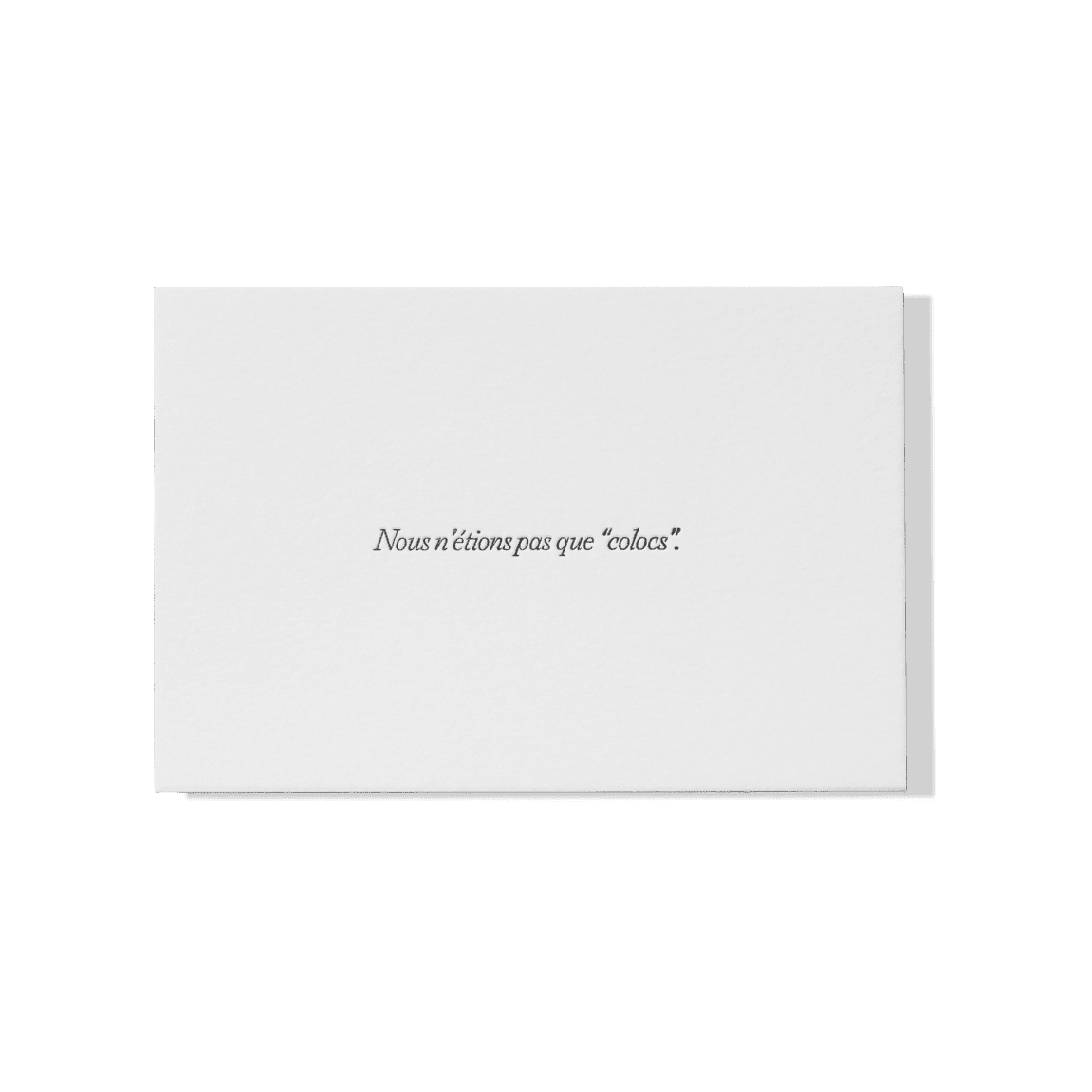 Papier Royal - "We Weren't Just 'Roommates'" Greeting Card - Papier Royal
