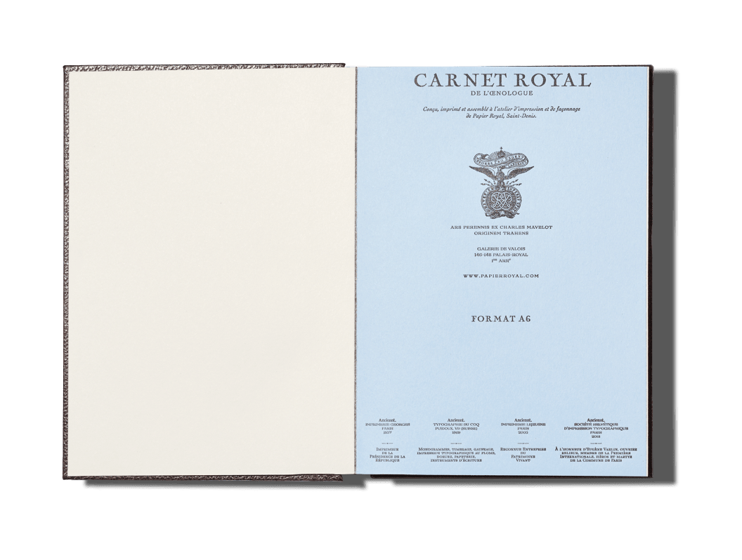 Papier Royal - Winetasting notebook - Papier Royal