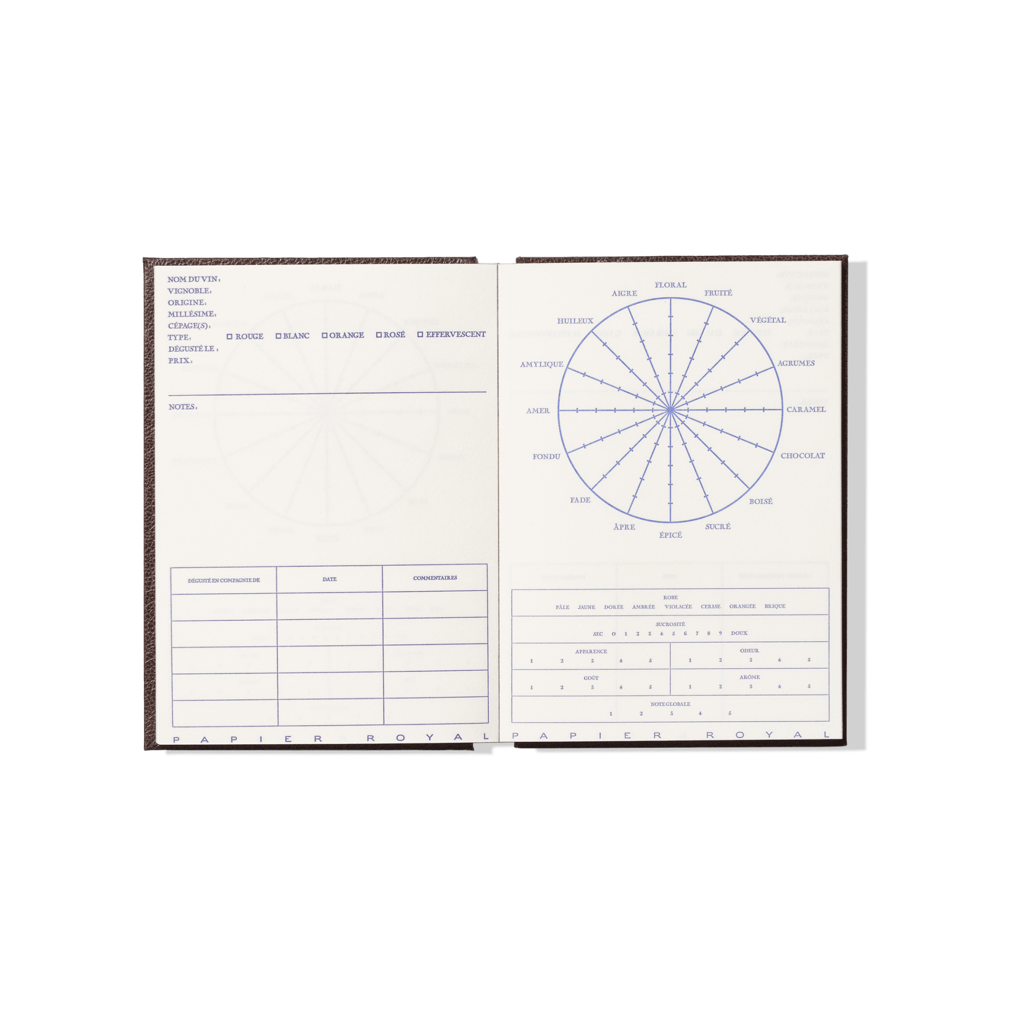 Papier Royal - Winetasting notebook - Papier Royal