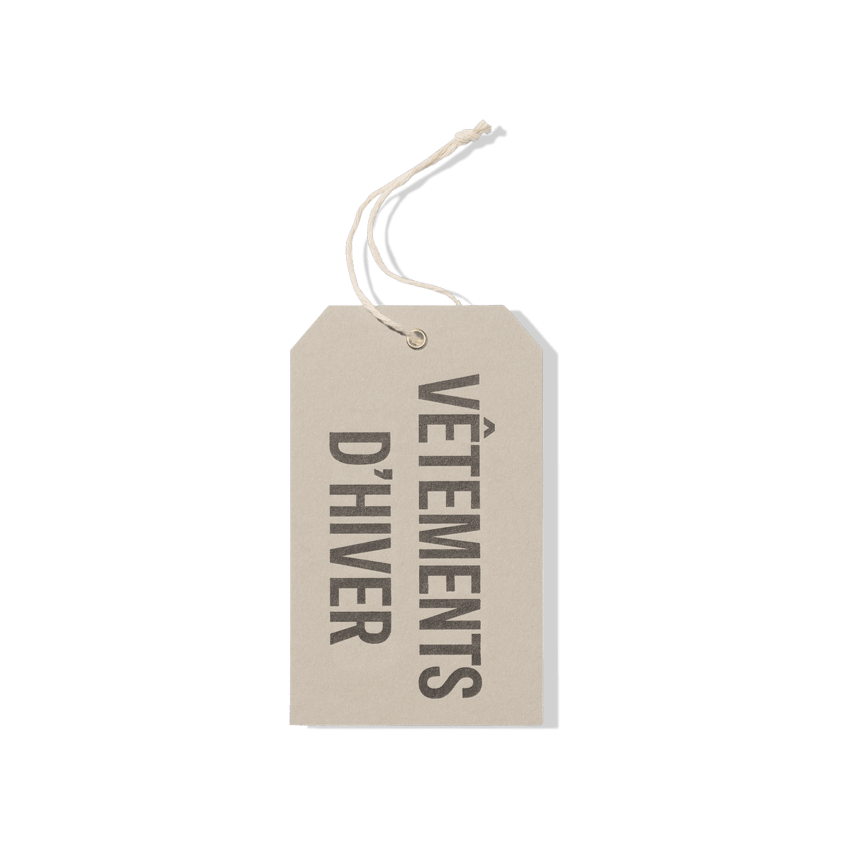 Papier Royal - "Winter Clothes" Hang Tag - Papier Royal