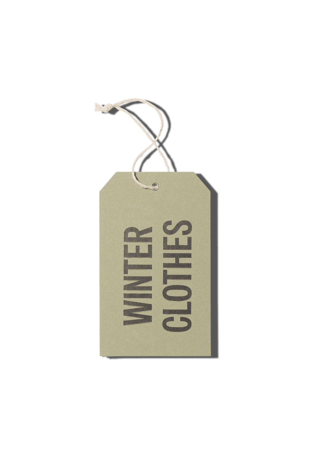 Papier Royal - "Winter Clothes" Hang Tag - Papier Royal