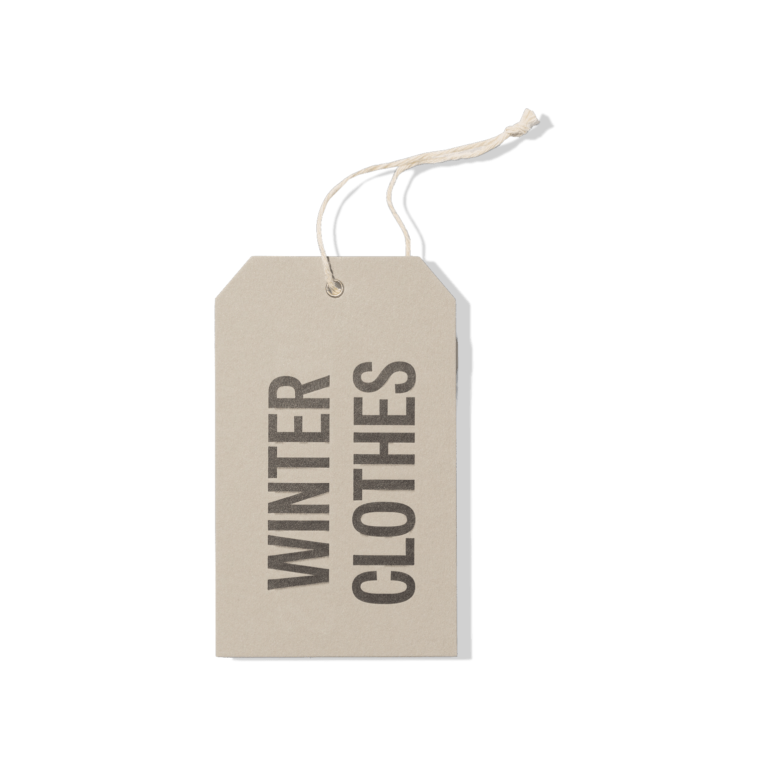 Papier Royal - "Winter Clothes" Hang Tag - Papier Royal