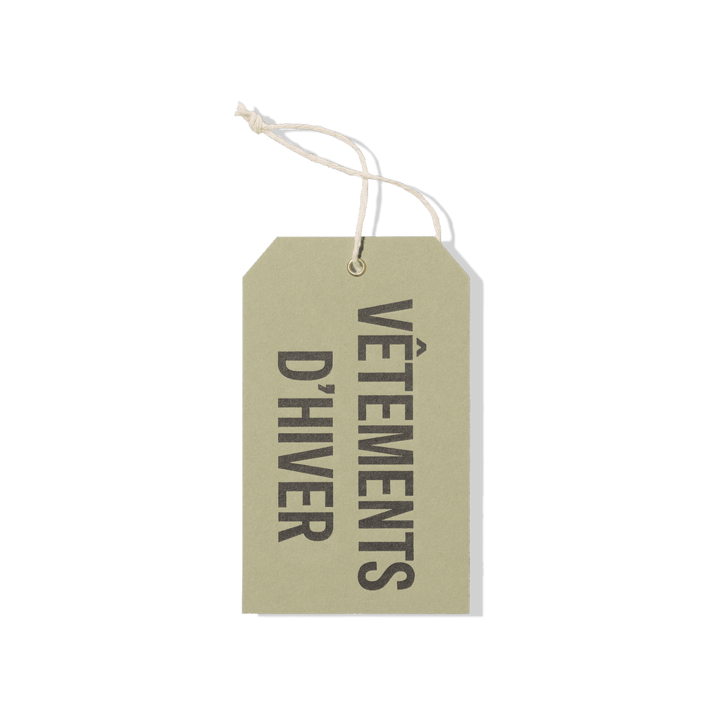 Papier Royal - "Winter Clothes" Hang Tag - Papier Royal