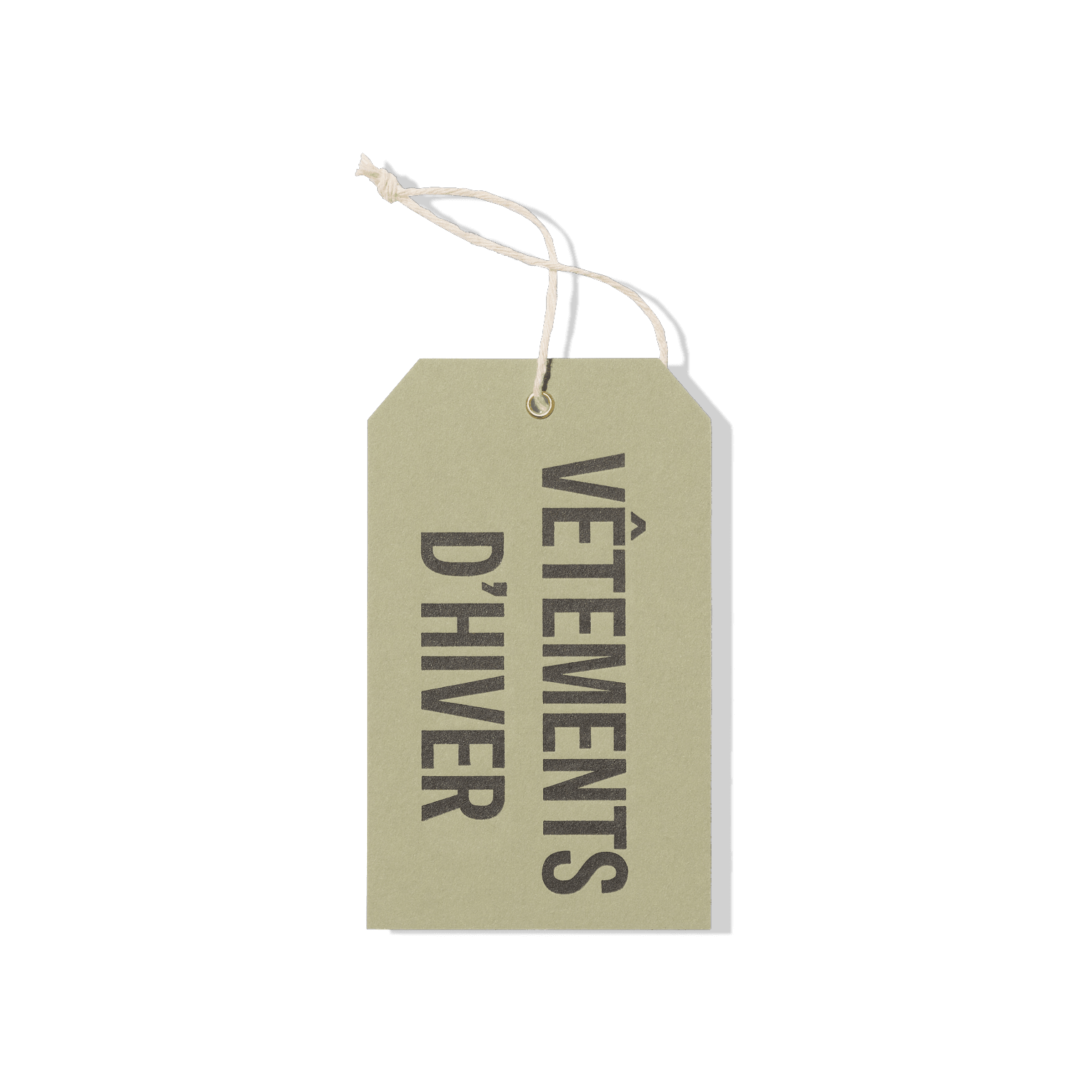 Papier Royal - "Winter Clothes" Hang Tag - Papier Royal