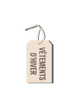 Papier Royal - "Winter Clothes" Hang Tag - Papier Royal