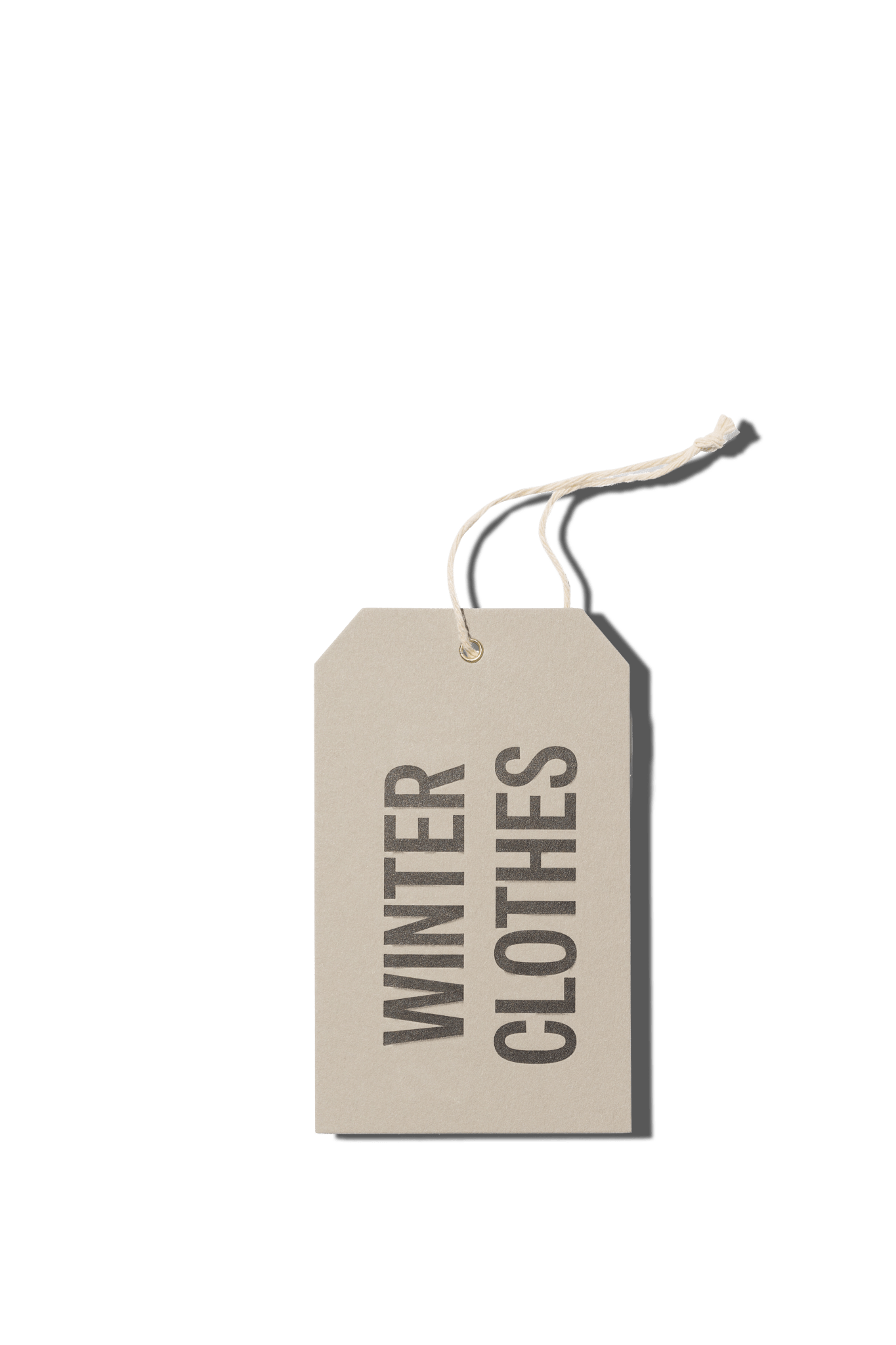 Papier Royal - "Winter Clothes" Hang Tag - Papier Royal