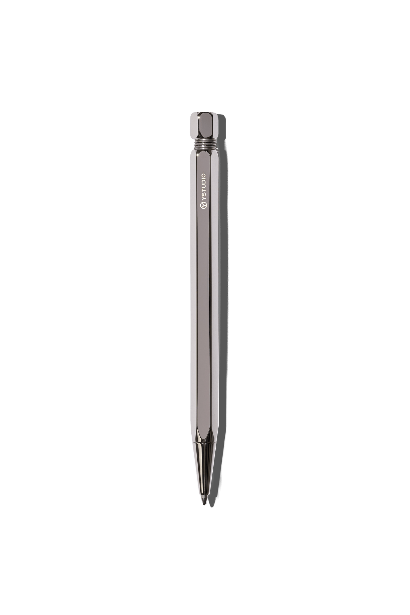 ystudio - ystudio Classic Revolve Ballpoint Pen Limited Shiny Silver - Papier Royal