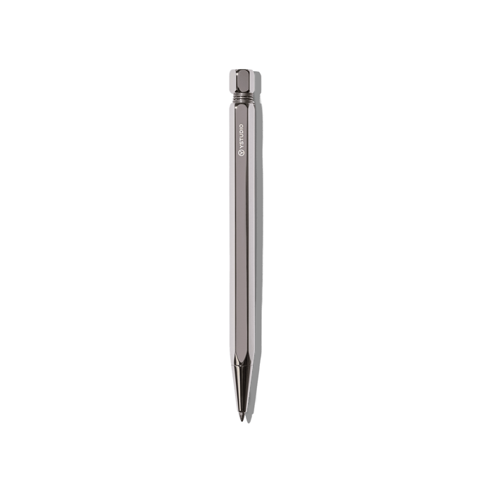 ystudio - ystudio Classic Revolve Ballpoint Pen Limited Shiny Silver - Papier Royal